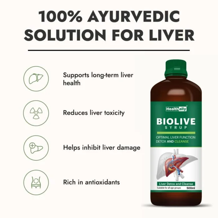 Healthally Biolive Syrup for Liver Support | Fatty Liver Detox Biolive Syrup 500 ml - Image 6