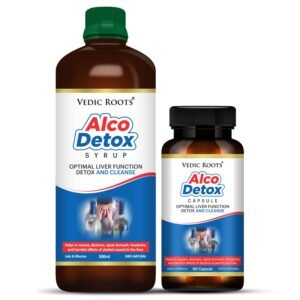 Vedic Roots Alco Detox Liver Kit, liver care kit, natural liver syrup