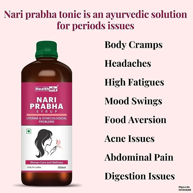 benefits of nari prabha syrup,healthally nari prabha syrup for irregular periods