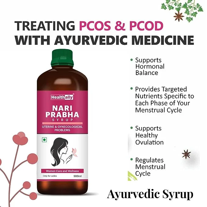 ayurvedic medicine for periods,healthally nari prabha syrup for irregular periods