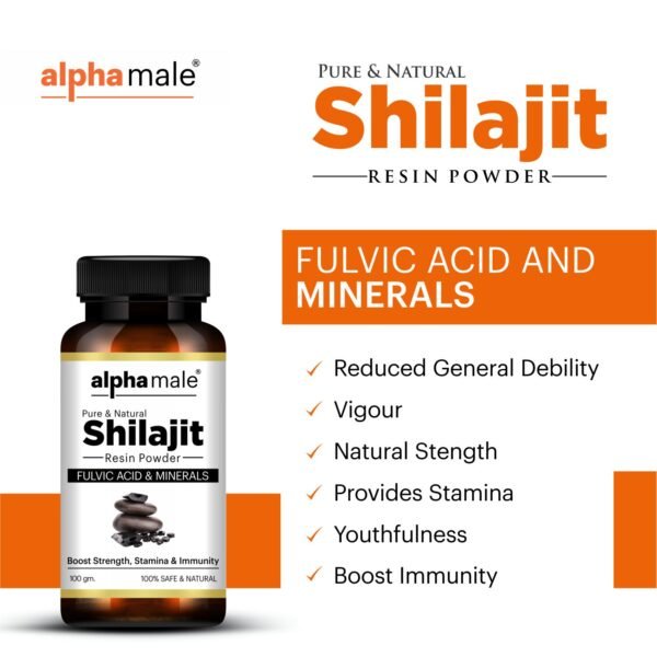 alpha male organic shilajit powder, shilajit powder benefits