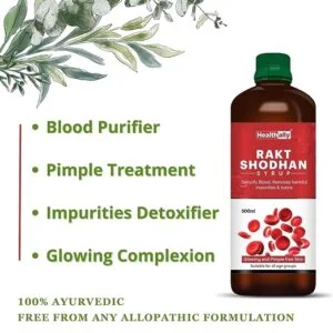 blood purifier,healthally ayurvedic rakt shodhan syrup