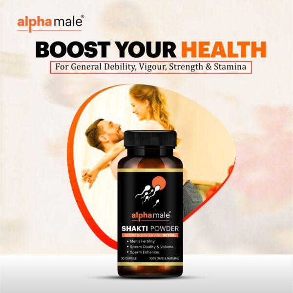 alpha male shakti powder for men, shakti churan, virya shakti powder
