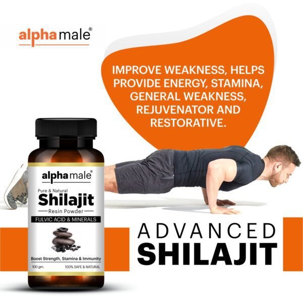 alpha male organic shilajit powder, shilajit powder for men