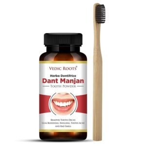 vedic roots herbal dant manjan with bamboo tooth brush