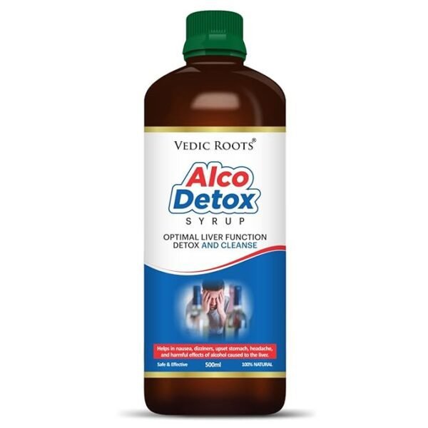 Vedic Roots Alco Detox Liver Care Syrup, best liver syrup, ayurvedic syrup for liver