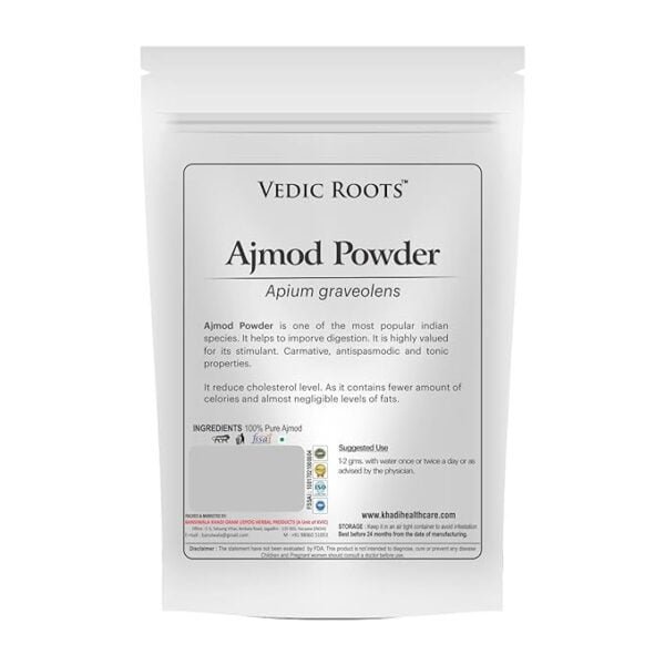 vedic roots ajmod powder, ajmoda powder for joint pain, apium graveolens