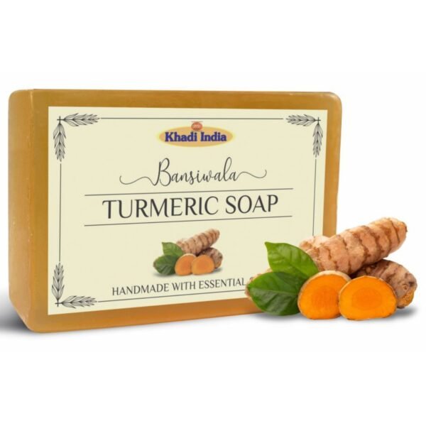 Bansiwala Khadi Turmeric Soap, khadi herbal turmeric soap