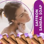 bansiwala saffron sandal soap, khadi saffron soap