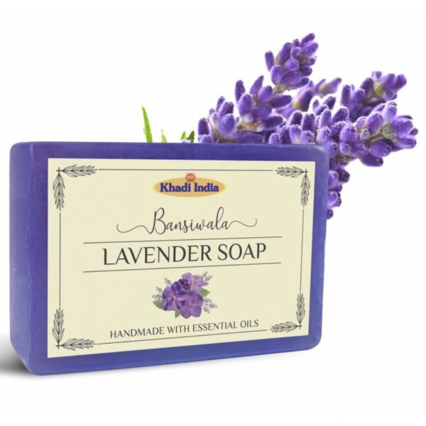 bansiwala khadi lavender bath soap