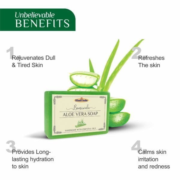 bansiwala khadi aloe vera soap, benefits of aloe vera soap
