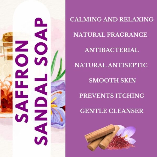 bansiwala saffron sandal soap, best khadi saffron soap