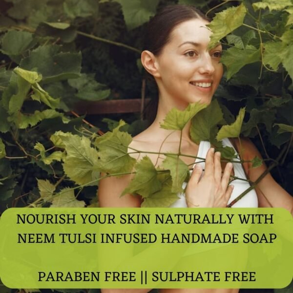 bansiwala khadi neem tulsi soap, handmade natural neem tulsi soap