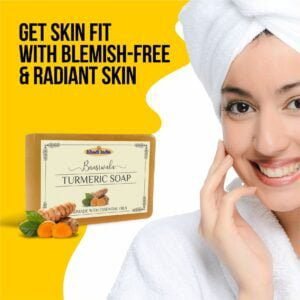 Bansiwala Khadi Turmeric Soap, khadi turmeric soap for skin whitening