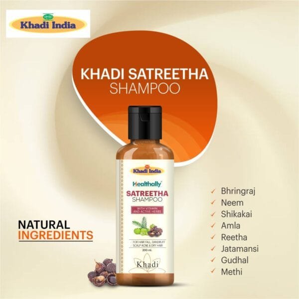 Healthally khadi satreetha shampoo, Ingredients of Satreetha Shampoo