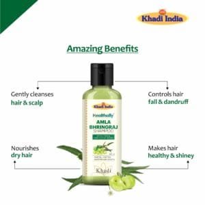 Healthally Khadi Amla Bhringraj Shampoo, benefits of amla bhringraj shampoo