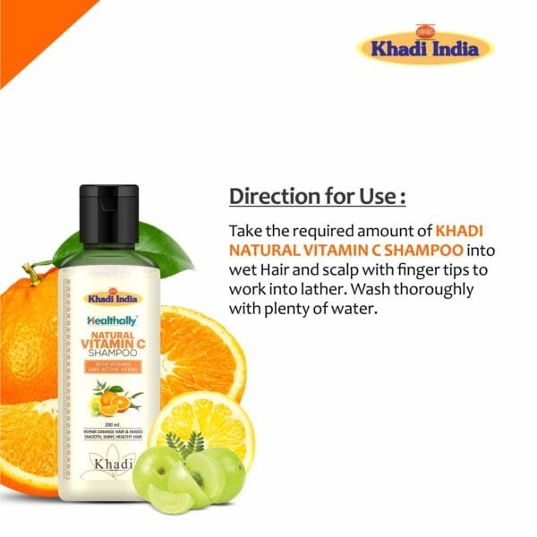 healthally khadi vitamin c shampoo, how to apply vitamin c shampoo