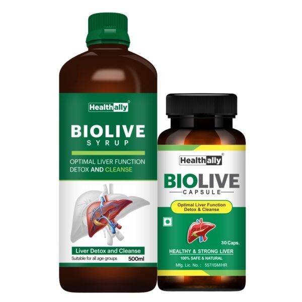 Biolive Liver Detox Kit – Ayurvedic Syrup and Capsule